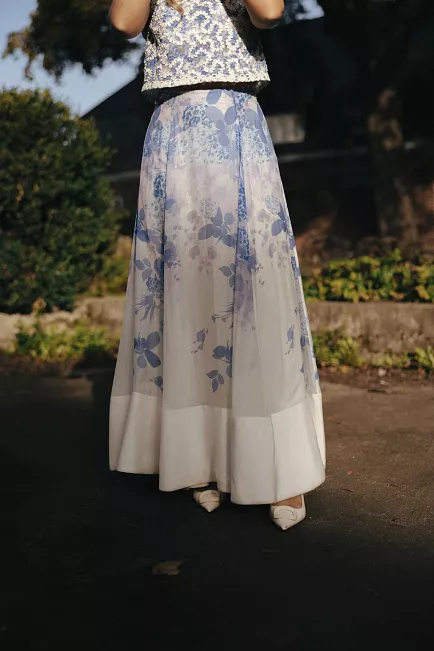byTiMo Organza Maxi Skirt Skylight maxiskjørt 2