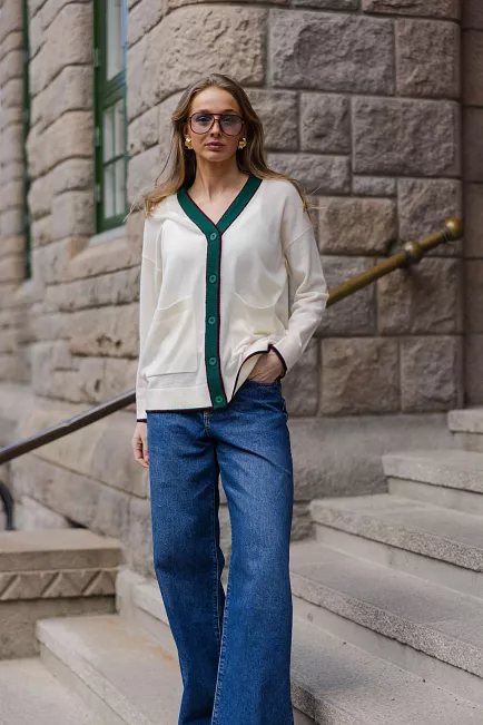 We Norwegians Club Cardigan Off White 2