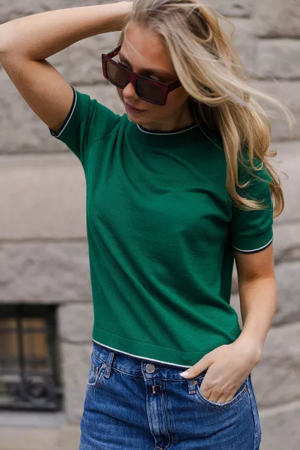 We Norwegians Club Top Green topp t-skjorte 
