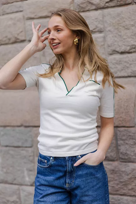 We Norwegians Team Polo Tee Off White tskjorte 