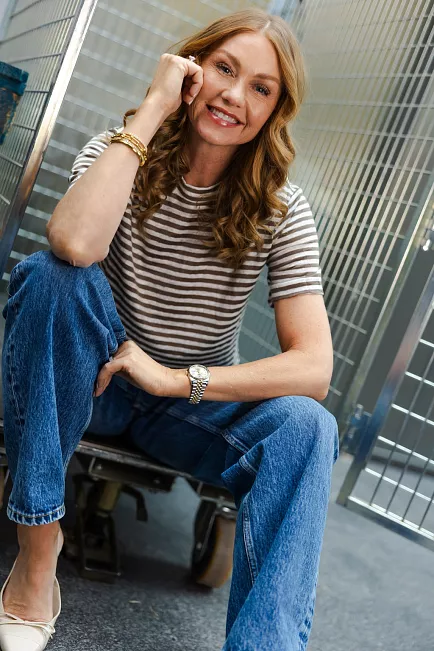 my essential wardrobe Lisa mw striped tee striper major t-skjorte