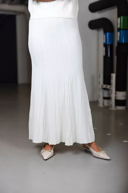 Twist&Tango Manon Knitted Skirt Off White skjørt 2
