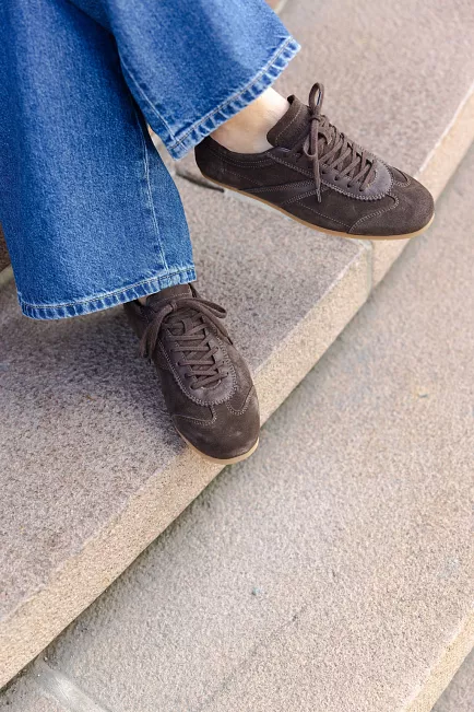 Jim Rickey Ghost Suede/Leather Sneakers Truffle joggesko 3