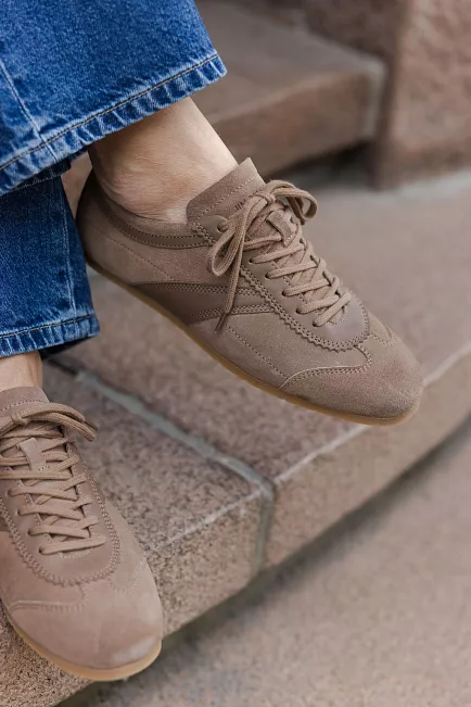 Jim Rickey Ghost Suede/Leather Sneakers Taupe joggesko 5