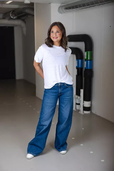 My essential wardrobe Lisa MW Tee Bright White  t-skjorte 2