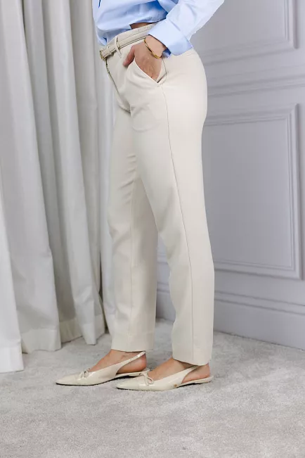 Five Units Julia FV 085 Ankle Ivory Melange dressbukse 2