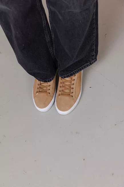 Jim Rickey Spin Suede Sneakers Taupe joggesko 2