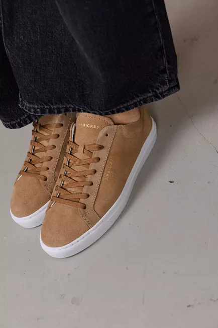 Jim Rickey Spin Suede Sneakers Taupe joggesko