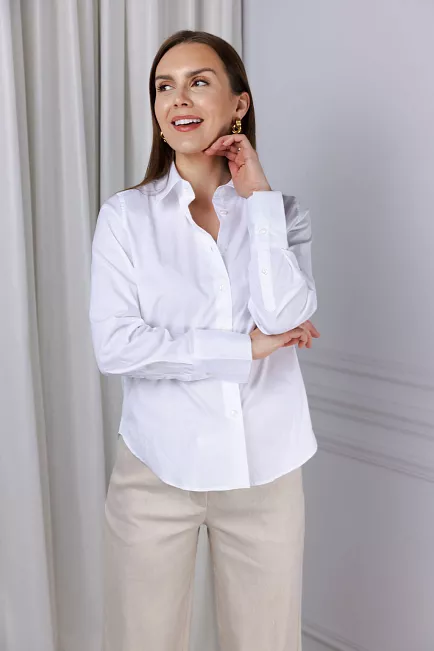 SAND copenhagen Brenda Shirt Pure White skjorte 2