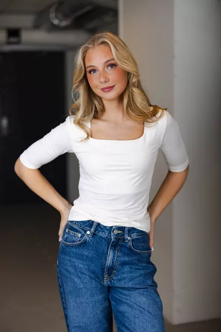 Rosemunde Billie 2-4 T-Shirt Ivory topp 4