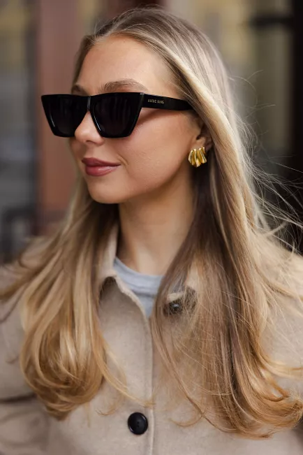 Anine Bing Paris Sunglasses Black solbriller 2