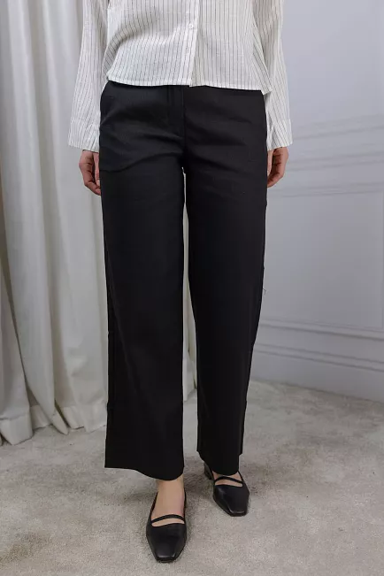 Five Units Dena FV 769 Ankle Black Linen bukse