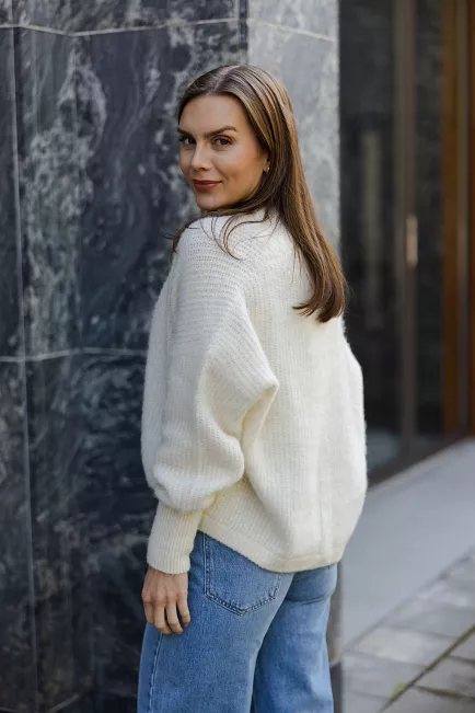 American Vintage East Cardigan Mother Of Pearl Melange cardigan 2