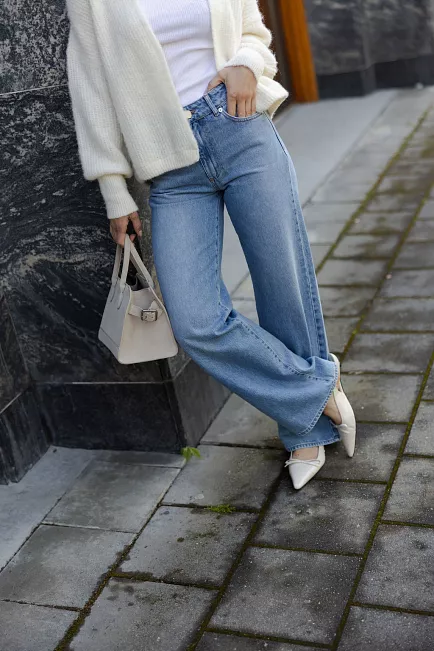 HiiL Studio Boyfriend Jeans Blue jeans bukse 2