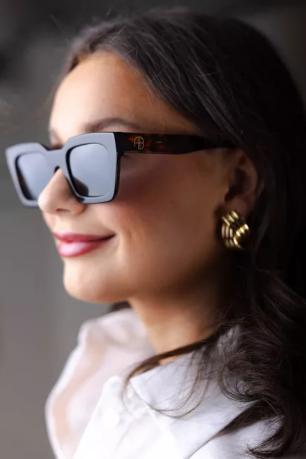 Aning Bing Indio Sunglasses Dark Tortoise solbrille 2