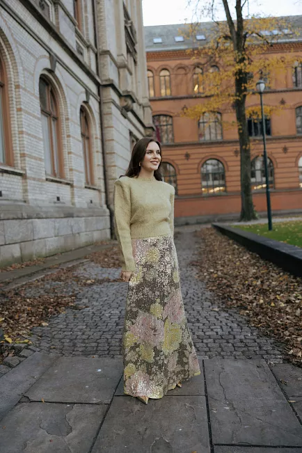 byTiMo Knit Top Dusty Green genser 2