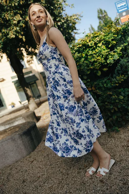 Pia Tjelta Dolce Rose Dress Blue kjole 2