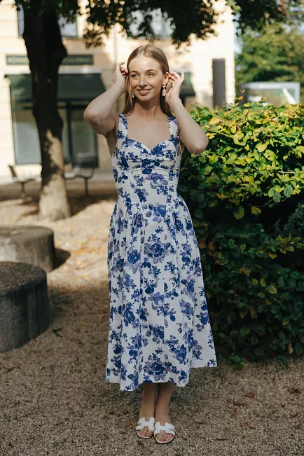 Pia Tjelta Dolce Rose Dress Blue kjole 
