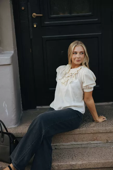 Pia Tjelta Bergljot Blouse Cream bluse 2