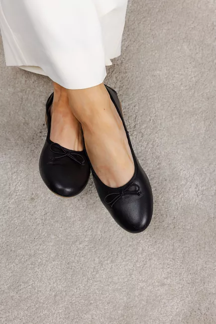 Bukela Merle Ballerina Black W/Contrast Sole ballerinasko 2