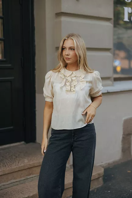 Pia Tjelta Bergljot Blouse Cream bluse