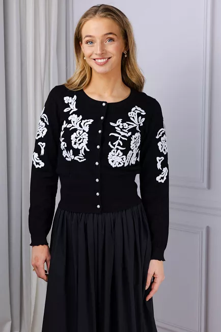 Andiata Ellery Cardigan Black jakke