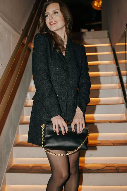 HiiL Studio Daisy Dress Black blazerkjole