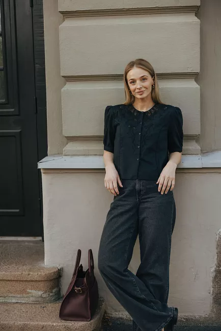Pia Tjelta Kelli Blouse Black bluse 