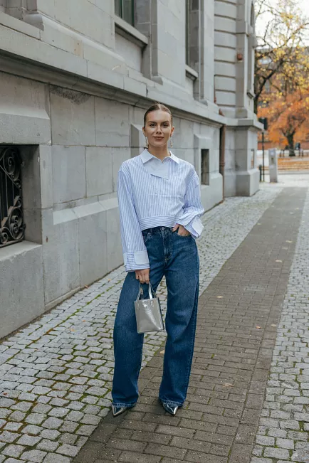 Munthe Space Shirt Blue skjorte 2