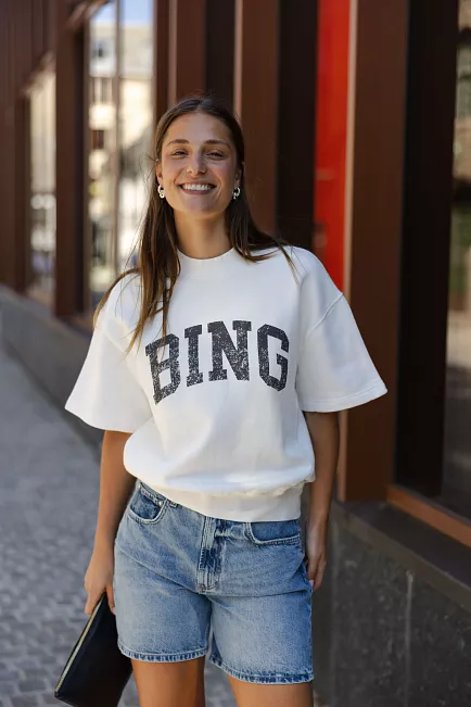 Anine Bing Jay Sweatshirt Bing Off White genser 2