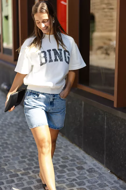 Anine Bing Heath Short Summer Blues denimshorts 