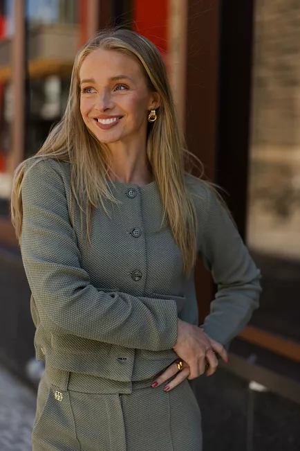 Lune Active Moon Classic Shorts Jacket Olive jakke 