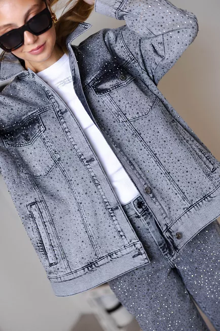 Gestuz Zauma GZ Jacket Vintage Grey Wash jakke 4