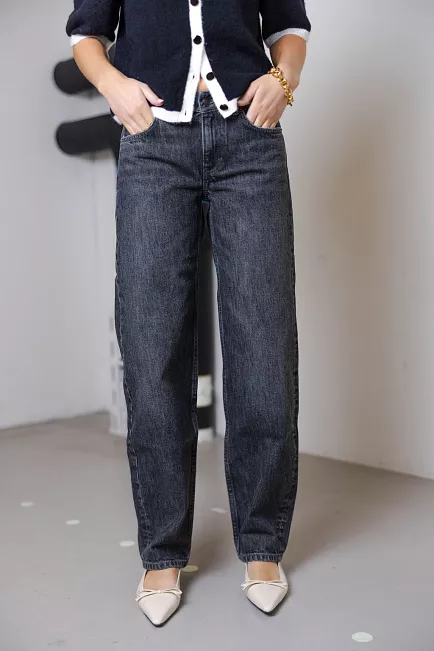 Jeanerica Como Vienna Black barrel jeans