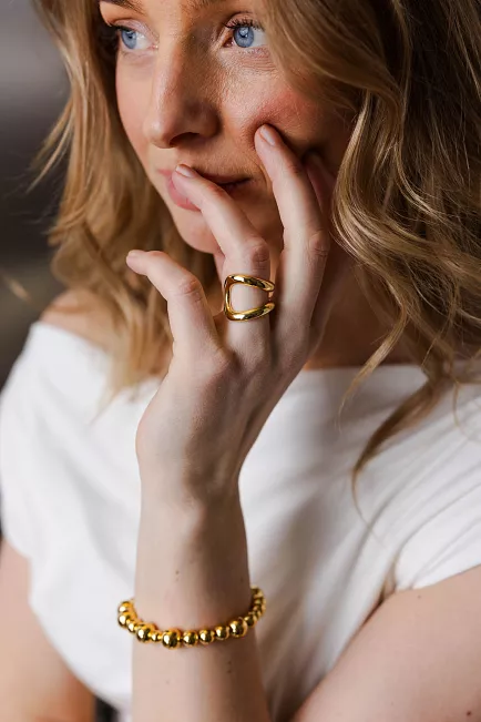 Lie Studio The Alma Ring Gold ring