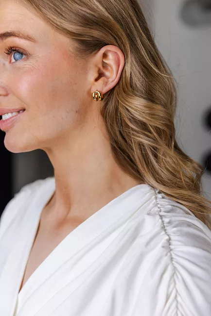 Lie Studio The Asta Earrings Gold øredobb 2