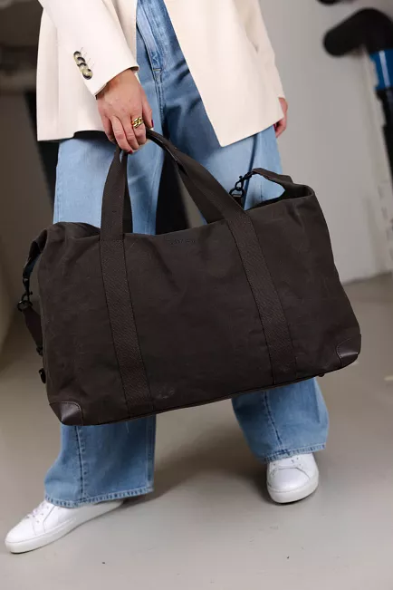 DAY et Waxed Cotton Holdall Bag Tarmac weekend bag
