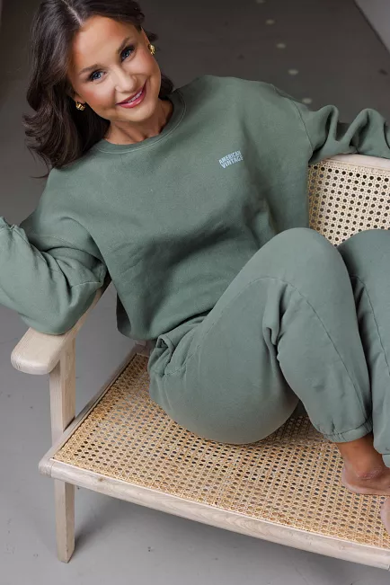 American Vintage Izubird Crewneck Vintage Clay collegegenser 2