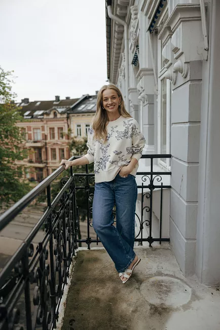Munthe Friede Sweater Creme collegegenser 2