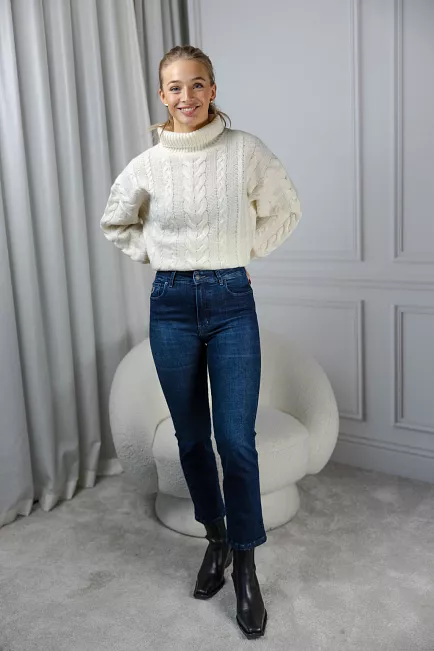 Lois Malena Hyper Dark Faint denim jeans