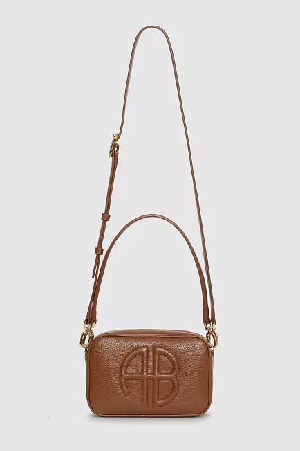 Anine Bing Lili Bag Cognac Pebbled skulderveske 2