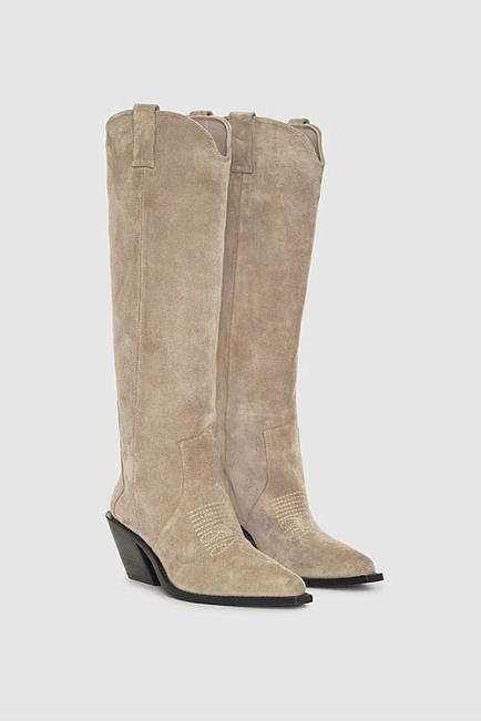 Anine Bing Tall Tania Boots Ash Grey Suede støvletter