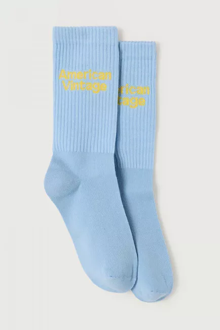 American Vintage Clypsun Socks Sky Blue sokker