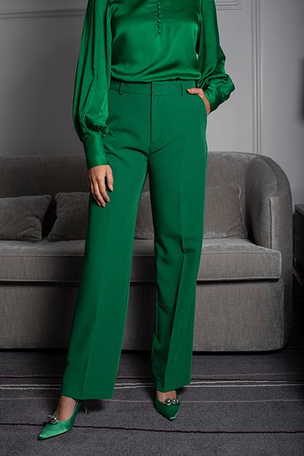 HiiL Studio Camille Pants Green dressbukse