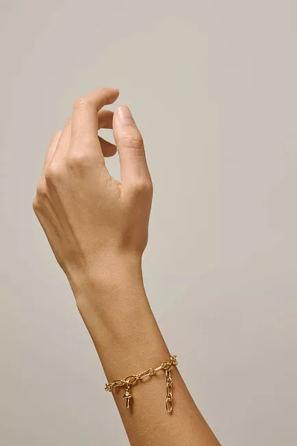 Enamel Copenhagen Adventurous Muchroom Charms Gold armbånd
