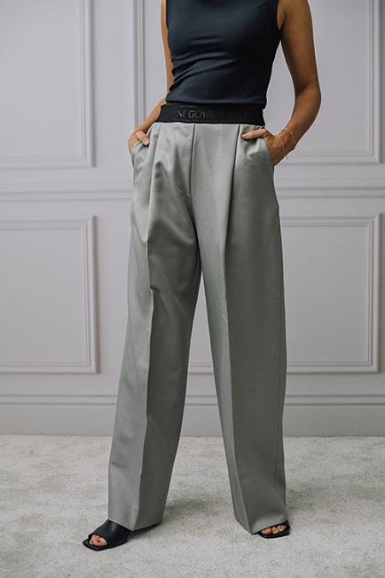 Stine Goya Ciara Solid Pant Crystal Grey bukse 
