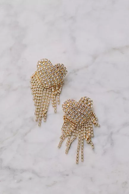 Caroline Svedbom Mini Cordelia Earrings Gold Crystal øredobber 3