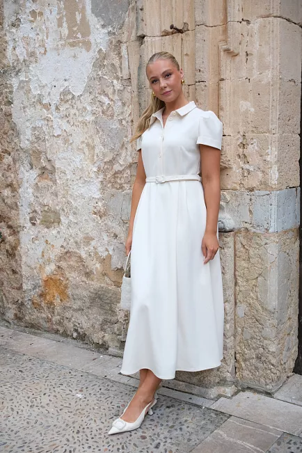 HiiL Studio Julie Dress Creme kjole 2