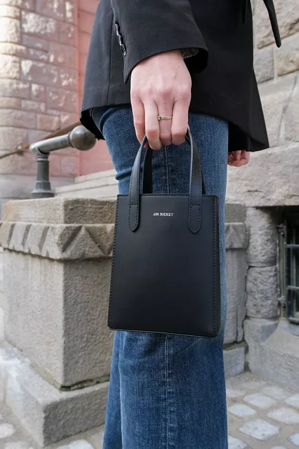 Jim Rickey Ann Nano Black Matt liten veske