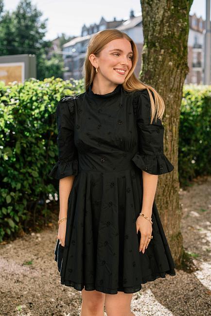Pia Tjelta Hemingway Cotton Poplin Dress Black kjole